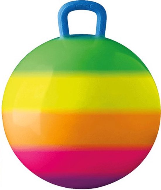 Summer Play Skippybal - regenboog - 50 cm - buitenspeelgoed voor kinderen