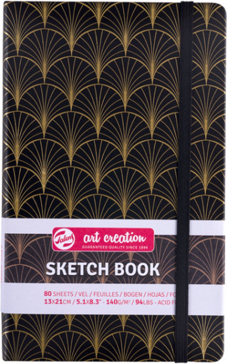 Talens Art Creation Schetsboek Art Deco | 13 x 21 cm, 140 g, 80 vellen