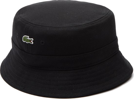 Lacoste Hoed RK2056 Zwart Bucket Hat - Maat L