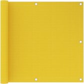 vidaXL-Balkonscherm-90x600-cm-HDPE-geel