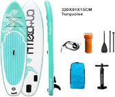 Roamwater sup board-complete set - 320cm(10'6) - max. 150KG - opblaasbaar- kleur: turqoise