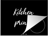 KitchenYeah® Inductie beschermer 58.3x51.3 cm - Kitchen prince - Keuken - Quotes - Spreuken - Man - Kookplaataccessoires - Afdekplaat voor kookplaat - Inductiebeschermer - Inductiemat - Inductieplaat mat