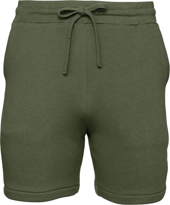 Unisex fleeceshort korte broek Bella+Canvas Military Green - L