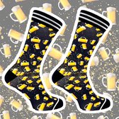 Sock my Beer Mugs - herensokken- naadloos- leuke sokken- bier - 39-42 - Vaderdag cadeau