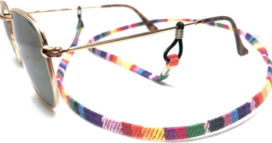 Cordon de lunettes Festival Pride de Jumada | Cordon de lunettes de soleil arc-en-ciel | Cordon de lunettes de soleil