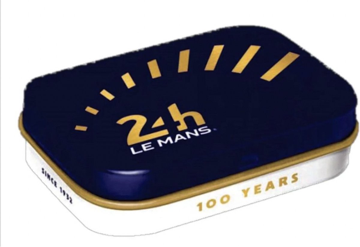Goedkoopste Le Mans 100 Years Pepermunt Blik mint box 4 x 6 cm