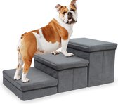 Hondentrap - Inclusief opslagruimte - Makkelijk te installeren - Trap Hond - Loopplank Hond - Hondentrapje - Opstapje hond - Hondenloopplank