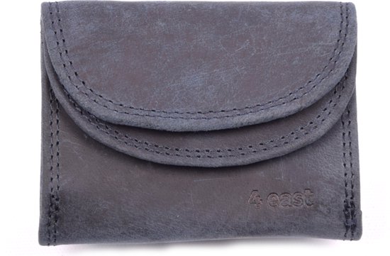Donkerblauwe portemonnee - Geschikt voor dames en heren - Ruimte voor pasjes - Compact formaat - Stijlvol en praktisch - Model 4E-1206