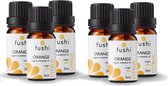 Fushi - Orange (Sweet) essential Oil - Organic - 5 ml - 6 Pak - Voordeelverpakking