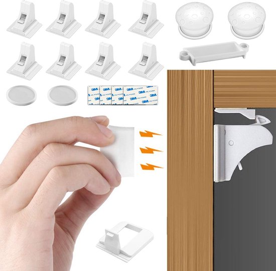 Kinderbeveiliging voor de kast, magnetische babybeveiliging