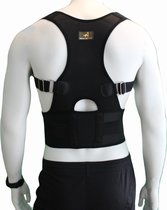 Orthèse dorsale élastique avec support dorsal en tissu de ventilation | Bracefox™ | XXL - Extra Extra Large
