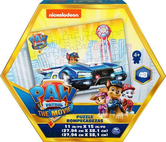PAW Patrol La Pat' Patrouille : Le Film, Puzzle de 48 pièces, pour les  enfants à