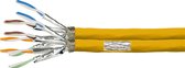 S/FTP CAT7a duplex netwerkkabel stug 50M 1200MHz 100% koper geel (netwerkkabel op rol) - Netwerkkabel - Computerkabel - Kabel