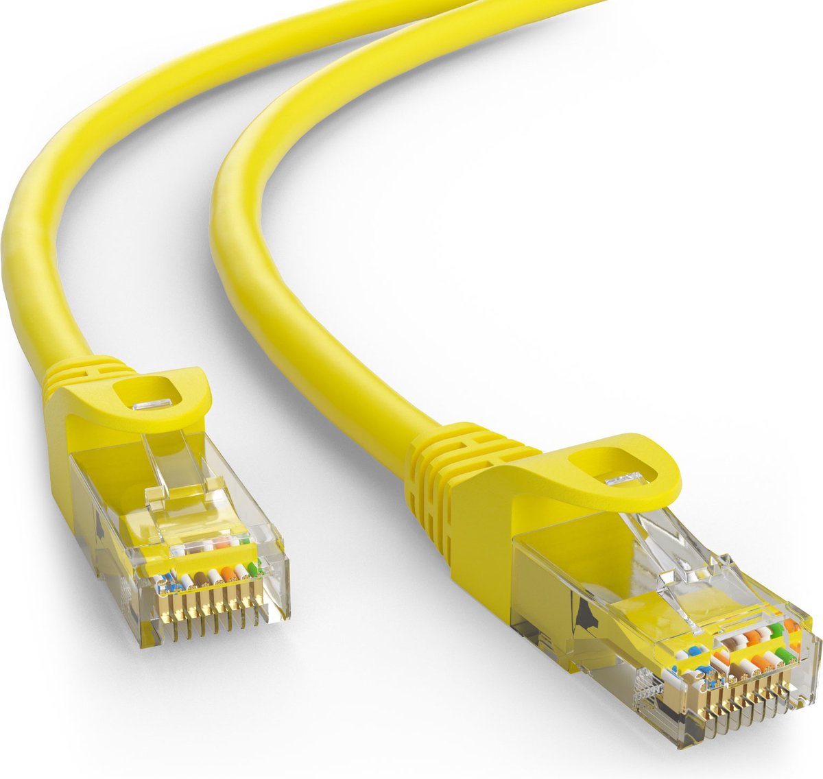 Wentronic CAT5E Netwerkkabel - RJ45 - Geel - 5 m