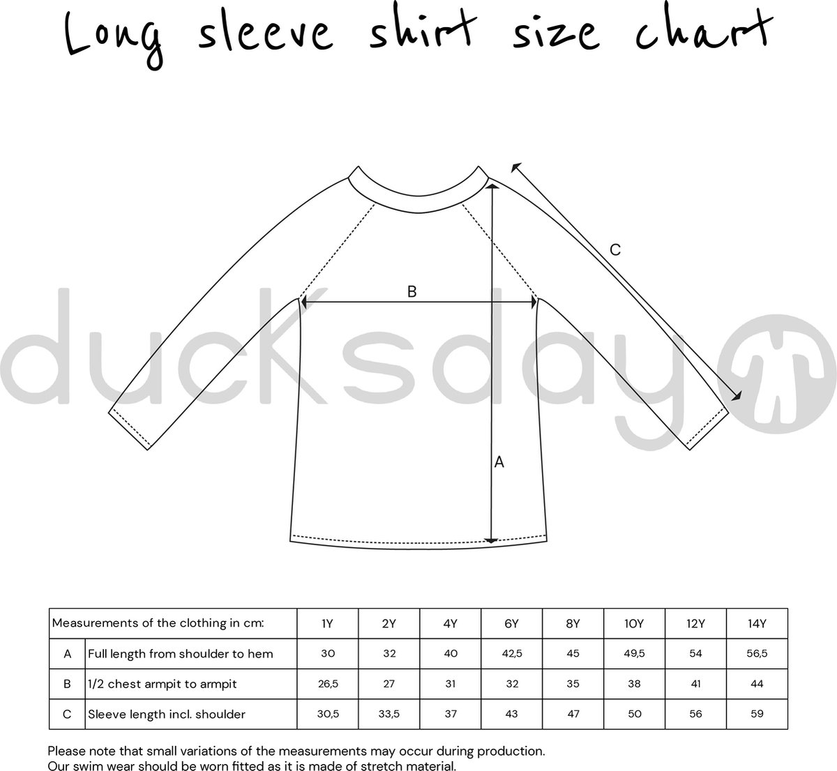 Ducksday - Zwemshirt - lange mouw - voor kinderen - unisex - True blue - 14 jaar - UV - UPF50+ — afbeelding 2
