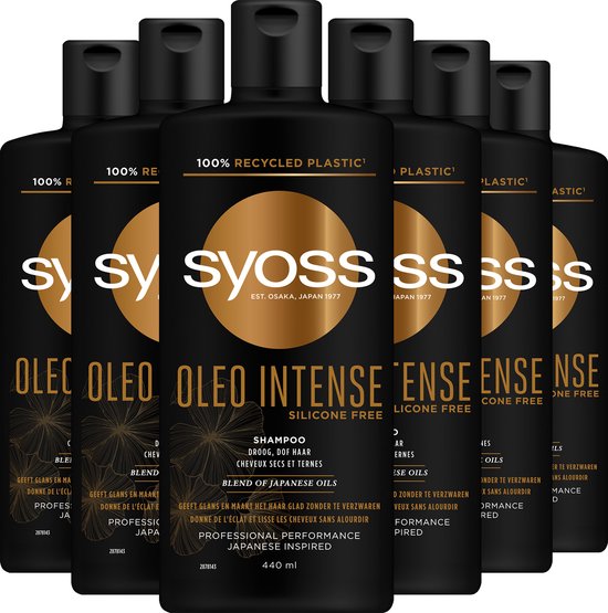 Syoss - Oleo Intense - Shampooing - Soins capillaires - Pack économique - 6 x 440 ml