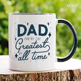 Dad you are the greatest mok - Vaderdag cadeau - Vaderdag - Vaderdag cadeau met tekst - Cadeau voor man - Cadeau voor hem - Mannen cadeautjes - Papa cadeau - Mokken en bekers - Cadeau voor vader - Valentijndag - Theeglazen - Koffiemok