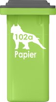 Kliko stickers - Container stickers - 3 in één pakket - Hondenrassen - Pitbull