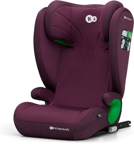 Kinderkraft JUNIOR FIX 2 I-SIZE Autostoel – 100-150 cm – Met Isofix – Groep 2/3 – Tot 12 Jaar – Rood
