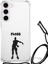 Telefoon Hoesje Geschikt voor Samsung Galaxy S23 Leuk Hoesje met transparante rand Floss Fortnite