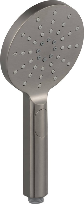 Ben Push Douchekop - 3 Straalsoorten - Ø 12cm - Geborsteld Nikkel - Handdouche