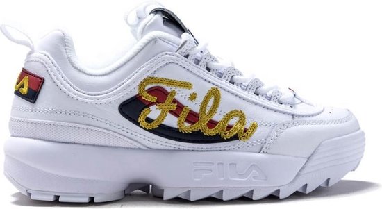 Fila - Dames Sneakers Disruptor II Signature - Wit - Maat 37 1/2 | bol.com