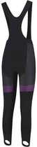 Sport2x T-PRO Premium Bibtight Dames lange broek met zeem Zwart/Paars