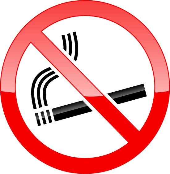 Verboden te roken sticker - Niet roken sticker - Ronde sticker ...