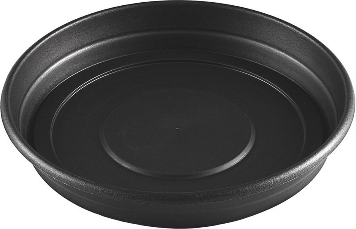 Hega Hogar Bloempot/plantenpot onderschaal - antraciet grijs - diameter 26 cm - opvangbord