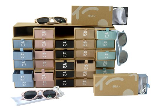 WFO Pastel Blue Marlin Clean Up Okky Lunettes de soleil pour enfants 4 à 10 ans Waste Free Oceans Lunettes de soleil Kids