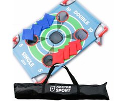 Cornhole Dart Single Top Spel - 8 Bean Bags - 3-in-1 games - in luxe draagtas - Prachtig Werpspel