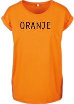T-shirt Femme Oranje - Taille XS - Oranje - Zwart - Chemise femme manche courte avec texte