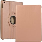 Housse de tablette rotative avec support adaptée pour Apple iPad Air 1/2 | iPad 5/6 (2017/2018) | 9.7 | Tablette Bookcase avec positions réglables | Housse pour tablette avec rotation à 360 degrés - Or rose