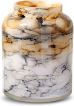 Terroso - Vaas Sand, Glas Marmer, Elegante, Hoogte 25 cm