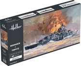 1:400 Heller 85078 Bismarck en Tirpitz Schepen - Twinset Plastic Modelbouwpakket