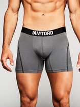 IAMTORO-Premium Heren Boxershort- Kleur Grijs-Maat L