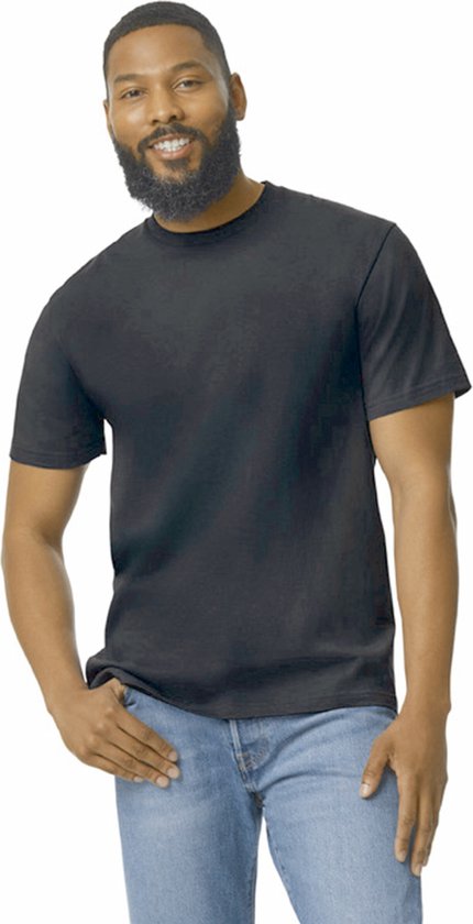 Heren-T-shirt Softstyle™ Midweight met korte mouwen Pitch Black - L