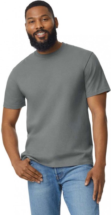 Heren-T-shirt Softstyle™ Midweight met korte mouwen Graphite Heather - XL