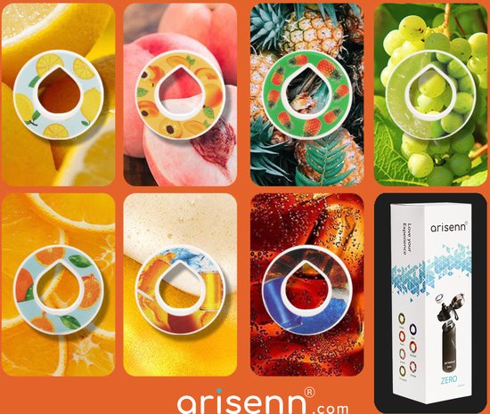 Arisenn® ZERO aroma tripple pod pack - geschikt voor Zero-Fles - de perfecte oplossing voor smaakvol water - 0% suiker 0% toevoegingen! - Geur Pod - Smaak Pod - Aroma Pod - 3 pods per bestelling