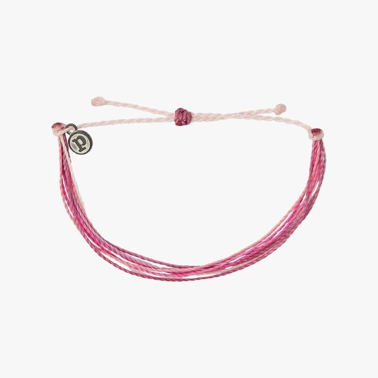 Pura Vida - Original Armband- breast cancer- roze-pink