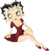 Betty Boop Demure - Rode Glitter Jurk Beeldje 21,5 cm