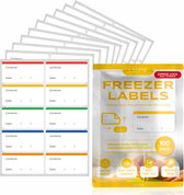 Lalene 8253 Étiquettes de congélateur - 100 Autocollants - Couleurs coordonnées