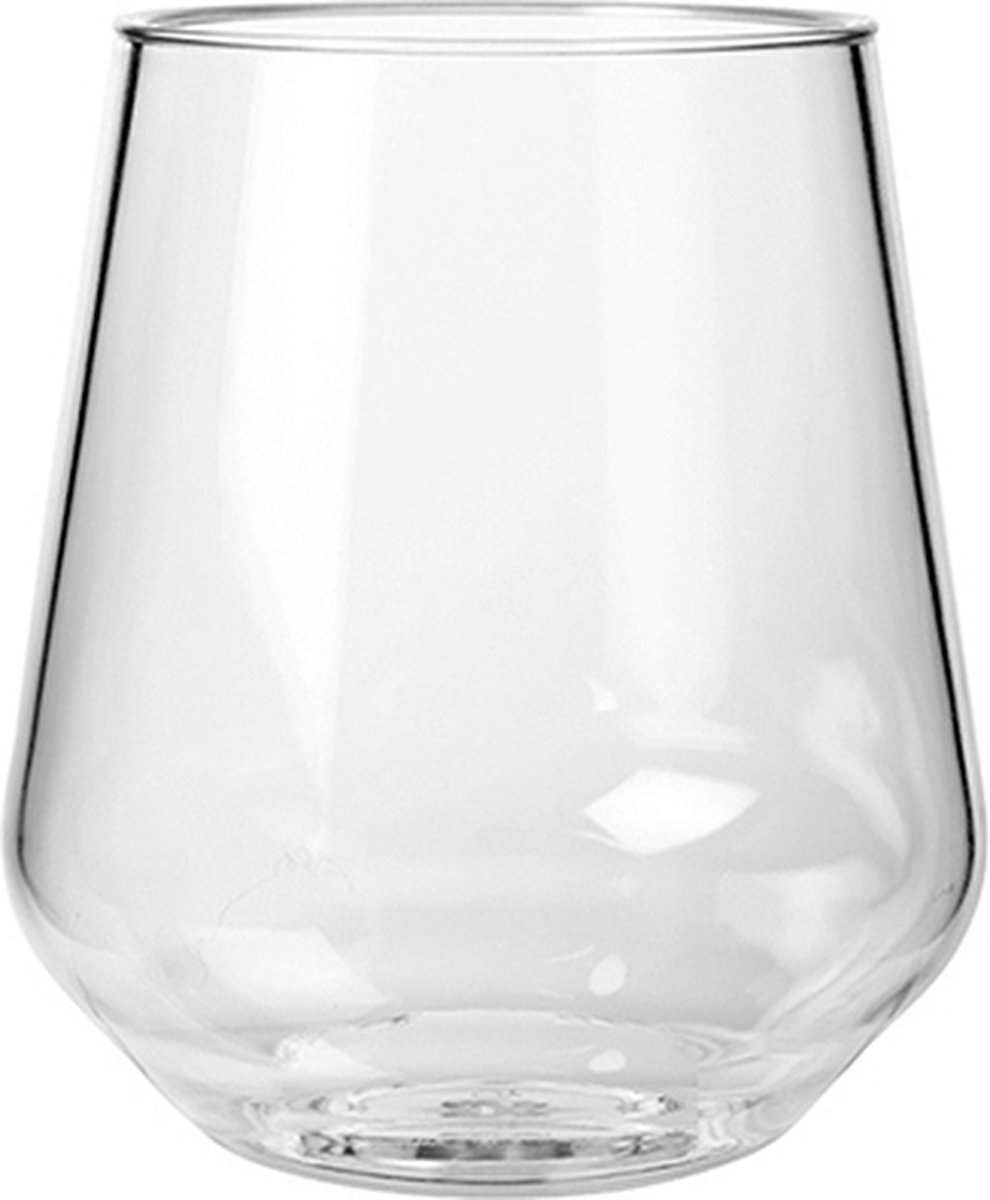 Onbreekbare Glazen Set 6 stuks | Rode & Witte wijnglazen | 2x Wit wijnglas zonder voet | 2x Wijnglas met voet | 2x Rood wijnglas zonder voet | Luxe kunststof Wijnglazen - Veilige Jacuzzi Glazen - Zwembad - Wellness - Outdoor