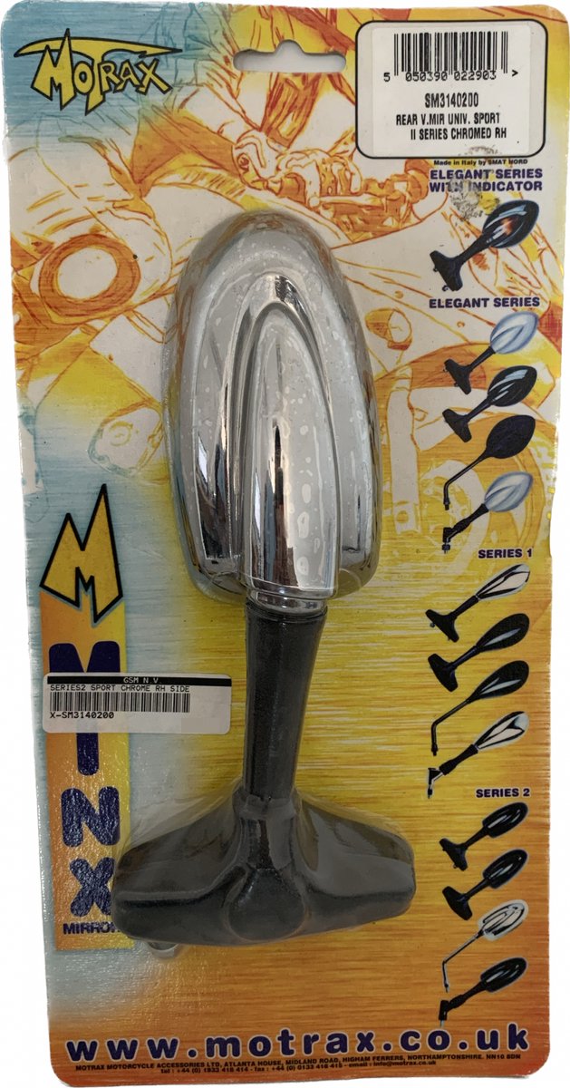 Motrax SM3140200 Sport II-serie universele spiegel / spiegel