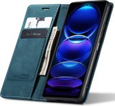 Hoesje geschikt voor Xiaomi Redmi Note 12 Pro 5G / Poco X5 Pro - Book Case Leer Slimline Blauw