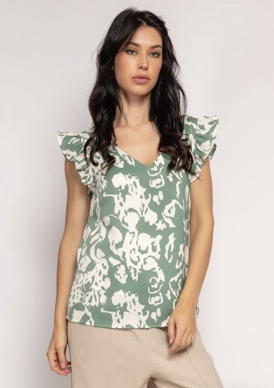 blouse, vert menthe, dos ouvert, taille M | bol.com