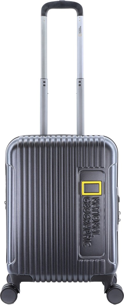 National Geographic Handbagage Harde Koffer / Trolley / Reiskoffer - 55 cm (Small) - Canyon - Metallic Zwart - Zwart / Small