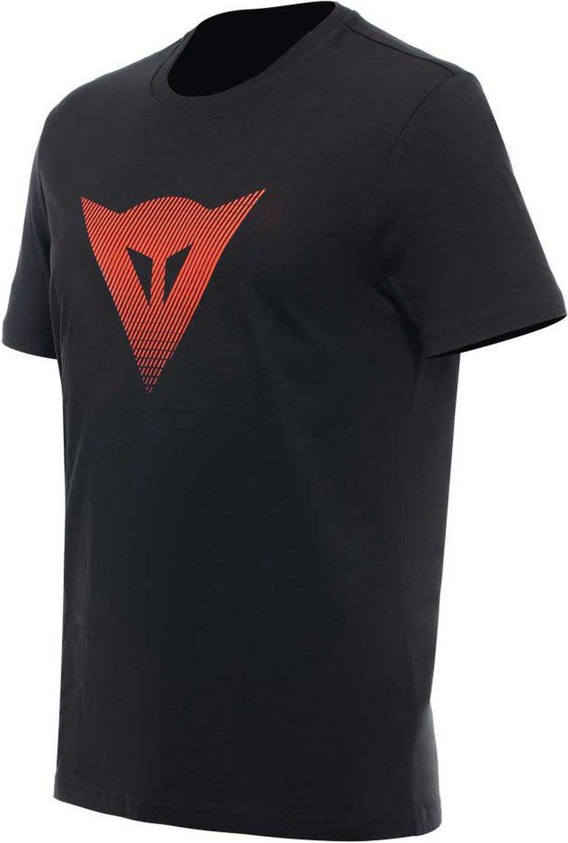 Dainese Dainese T-Shirt Logo Black Fluo Red - Maat XL -