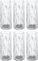 Koziol Super Glass Club No. 03 Verre Long Drink - 250 ml - Set de 6 Pièces