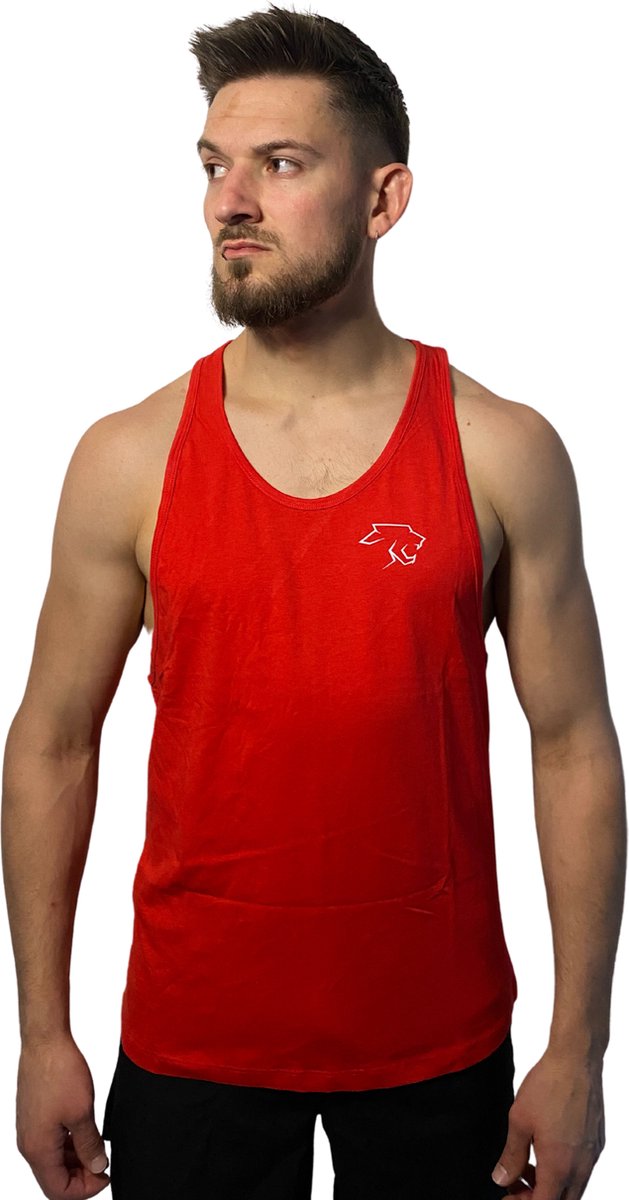 Kill'r - Heren Tanktop Bodybuilding | Fitness Sporthemd - Classic Rood
